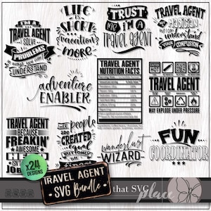 Reisbureau SVG PNG-bundel, Travel Advisor SVG, Travel Consultant waardering cadeau, shirt Svg, mok Svg, Tumbler Svg, sublimatie ontwerpen
