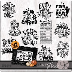 Surgical Tech SVG, Halloween PNG Bundle, CST Surgical Technologist Svg, Surgery Technician Shirt Svg, Scrub Assistant Svg, Cricut Cut File