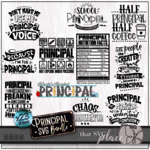 Schulleiter SVG PNG Bundle, lustige Schul Schulleiter SVG, Erzieher Wertschätzung Geschenk, beste Schulleiter aller Zeiten Shirt Tumbler SVG, Cricut Cut Datei