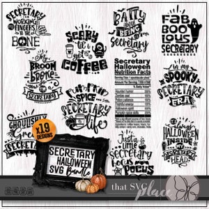 Secrétaire SVG, Halloween PNG Bundle, secrétaire d'école SVG, Svg administrateur, valeur nutritive Svg, personnel de bureau Svg, fichier de coupe Cricut