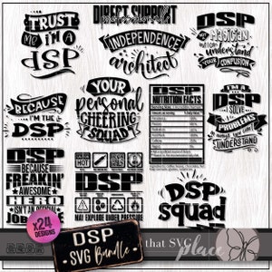 DSP SVG Png Bundle, PSW Svg, Direct Support Professional Svg, Maglietta per badanti con esigenze speciali, Svg per lavoratori, Regalo di apprezzamento per assistenti domiciliari