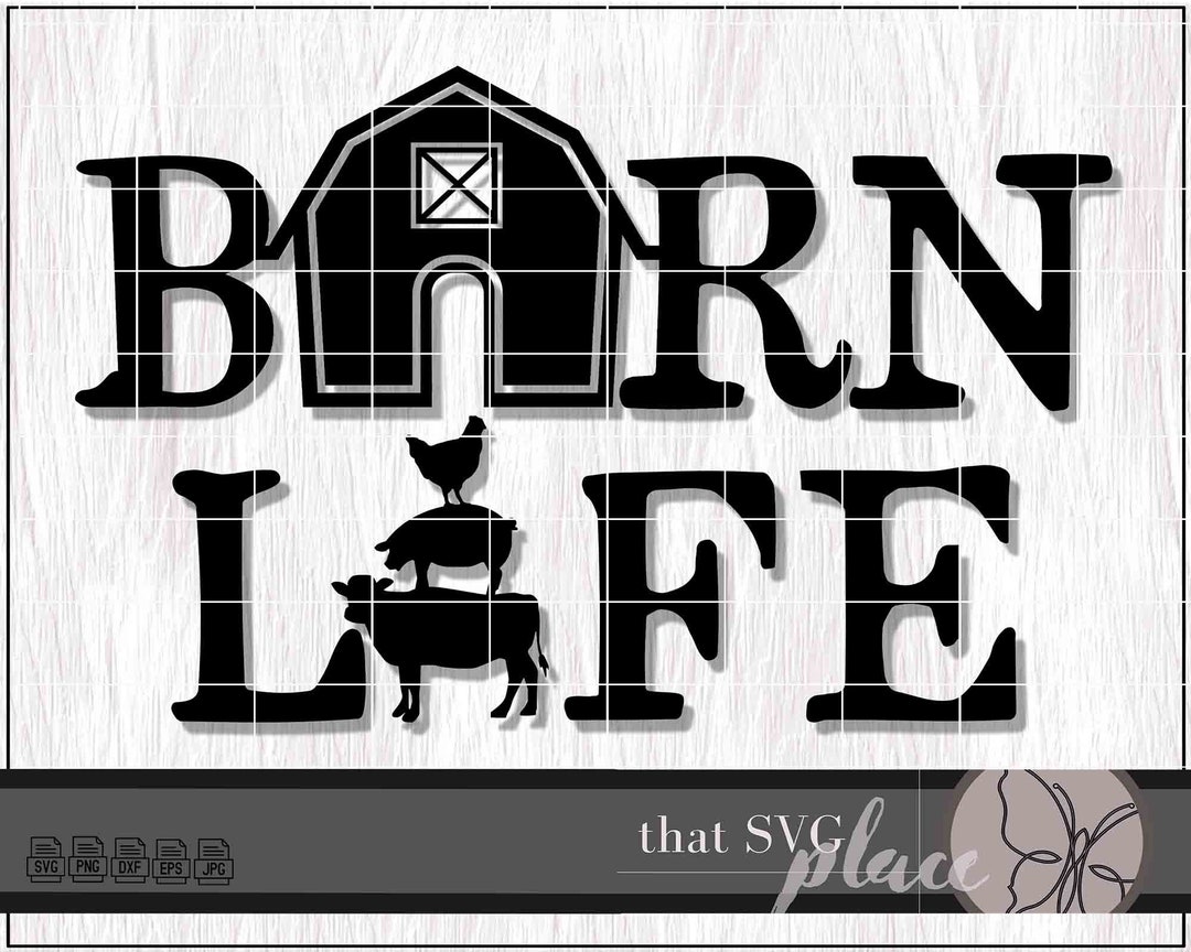 Barn SVG Barn Life SVG Farm Life SVG Farm Svg Silhouette - Etsy Portugal
