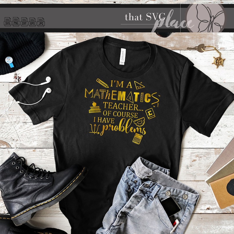 Math Teacher SVG, Math SVG, Teacher SVG Cricut Cutting File Silhouette ...