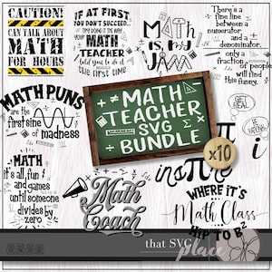 Math Classroom Decor SVG, Math Teacher SVG, Math Shirt Design SVG cutting file, Cricut Cutting File Silhouette, Glowforge Digital Download