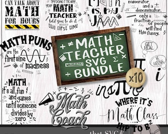 Math Classroom Decor SVG, Math Teacher SVG, Math Shirt Design SVG cutting file, Cricut Cutting File Silhouette, Glowforge Digital Download