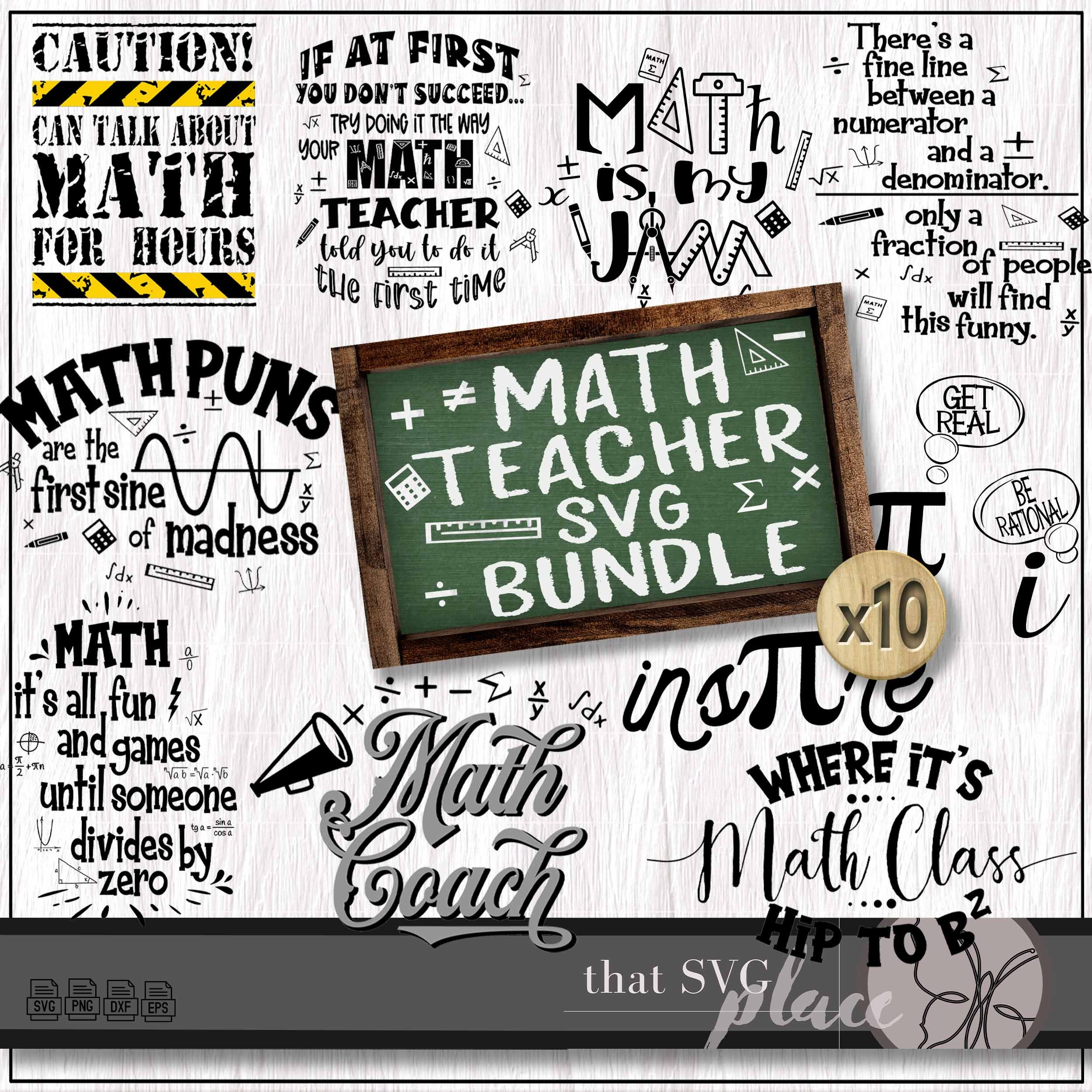 Math Classroom Decor SVG, Math Teacher SVG, Math Shirt Design SVG ...
