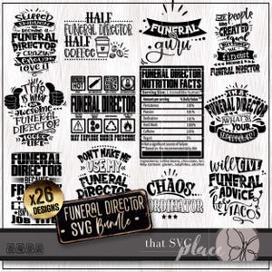 Beerdigungsinstanz SVG, Totenkopf PNG Bundle, schwarzer Humor Wertschätzung Geschenk, Beerdigung Heimarbeiter Shirt svg, Tod Zitat svg, Cricut Cut Datei
