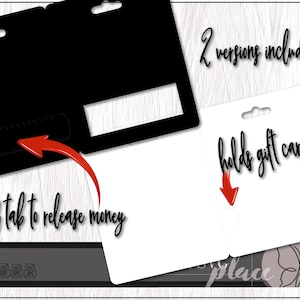 Supporto per soldi per balsamo per labbra SVG, Pull Tab Gift Card Holder Cricut Cut File, Money Card Holder SVG, Digital Download