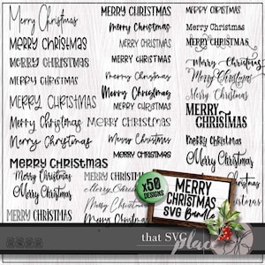 Merry Christmas SVG, Farmhouse Christmas Svg, Christmas Sign Svg, Rustic Christmas Svg, Digital Download, Cricut Cut File