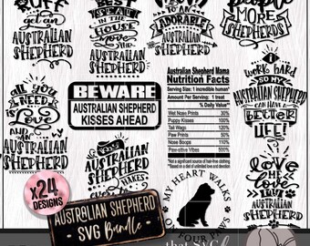 Australian Shepherd SVG, Blue Heeler PNG Bundle, Shirt SVG, Dog Owner Png, Dog Lover Gifts, Signs Svg, Ornament Svg, Cricut Cut File