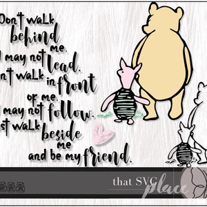 Winnie l'ourson classique SVG, EPS, PNG, fichier de coupe Cricut Silhouette Glowforge, téléchargement numérique