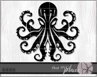 Octopus SVG, Kraken SVG, Octopus PNG, Tentacles Svg, Sea Creatures Life Svg, Files For Cricut