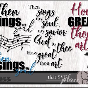 How Great Thou Art SVG Cricut Silhouette Glowforge Cut Files