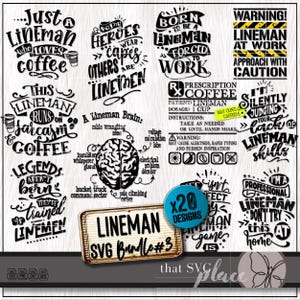 Lineman SVG, Power Lineman PNG Bundle #3, Electrician Svg, Electrical Wiring Specialist, Appreciation Gifts, Lineman Shirt Svg, Cricut File
