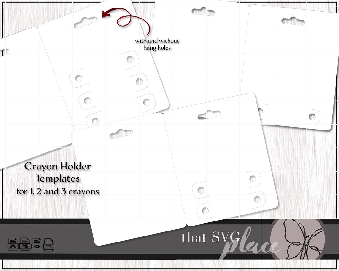 Crayon Holder SVG, Cricut Cut File, Digital Download Etsy