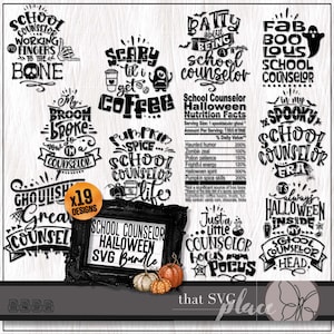 Schulcoachal SVG, Halloween PNG Bundle, Schulpsychologe SVG, lustiges Counselor Shirt, Erzieher Lehrer Shirt SVG, Beratung svg