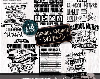 Enfermera de la escuela SVG, Enfermera SVG, Enfermería Svg, RN Svg, Camisa de enfermera Svg, Enfermera divertida Svg, Estudiante de enfermería Svg, Cuidado de la salud Svg, Enfermera Svg Bundle