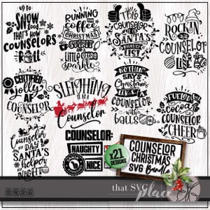 Counselor SVG, Weihnachten PNG Bundle, Schulpsychologe SVG, lustiges Counselor Shirt, Erzieher Lehrer Shirt svg, Counselling svg, Cricut-Datei