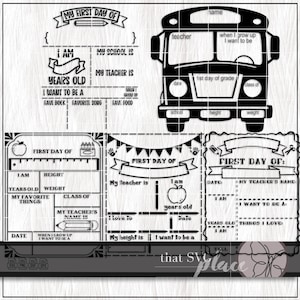First Day of School SVG, 1st Day of School SVG, Back To School SVG, School Board Svg, Cricut Cut File, Digital Download