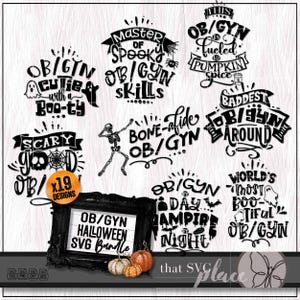 OBGYN SVG, Halloween PNG Bundle, Obstetrician Appreciation Gift ...