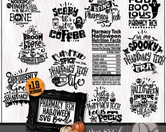 Pharmacy Tech SVG, Halloween PNG Bundle, Pharmacy SVG, Pharmacy Technician Coworker Svg Appreciation Gift, Shirt Svg, Cricut Cut File