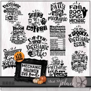 Mécanicien SVG, Halloween PNG Bundle, Svg de mécanicien diesel, cadeau d'appréciation, mécanicien chemise Svg, Clipart taux horaire, étiquette nutritionnelle Svg