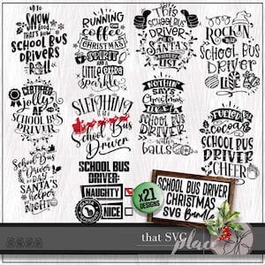 School Bus Driver SVG, Christmas PNG Bundle, Bus Driver Appreciation Gift, Shirt Svg, Cricut Cut File