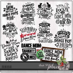 Tanzende Mama SVG, Weihnachten PNG Bundle, Tänzerin Mama Shirt, Wertschätzung Geschenk, hässlicher Weihnachtspullover, Sublimationsdesign Bundle, Cricut Cut Datei
