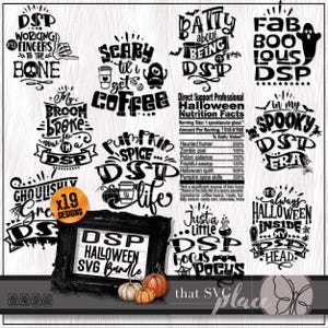 DSP SVG, Halloween Png-bundel, PSW Svg, directe ondersteuning professionele Svg, shirt verzorger voor speciale behoeften, thuiszorgmedewerker waardering cadeau