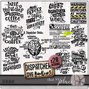 911 Dispatcher SVG, Dispatch PNG Bundle #3, Funny Dispatch Sublimation, Telecommunicator Appreciation Gift, Shirt SVG, Cricut Cut File