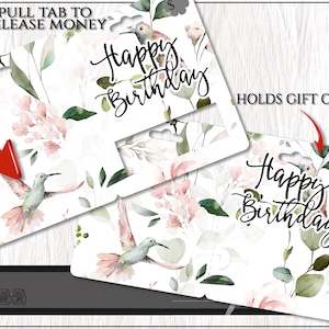 Gift Card Holder SVG, Lip Balm Money Holder SVG, Pull Tab Gift Money Card Holder SVG Cricut Cut File, Digital Download