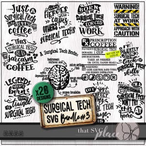 Surgical Tech SVG PNG Bundle, CST Surgical Technologist Svg, Tech Week Appreciation Gift, Surgery Technician TShirt Svg, Scrub Assistant Svg