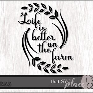 Farm SVG, Farm Life SVG, PNG, eps, dxf Silhouette Cricut Glowforge Cut File, Clipart, Sublimation, Fichier vectoriel
