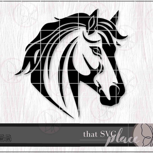 Horse Head SVG PNG DXF Clipart Vector Files For Cricut