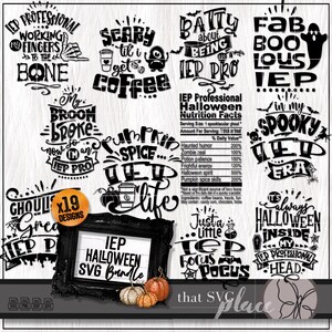 IEP SVG, Halloween PNG-Bundle, Sonderpädagogik SVG, Beschleunigte Lehrer SVG, Spezielle Ed SVG, Erzieher Lehrer Shirt, Cricut Cut Datei