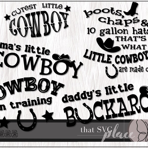 Rodeo SVG Bundle, Cowboy SVG, My First Rodeo, Cowboy In Training, Western SVG, Country Svg, Rodeo Png Cricut Cutting File, Digital Download