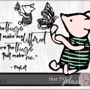 Klassieke Poeh SVG, klassieke Winnie de Poeh SVG, Knorretje Svg, Knorretje Clipart, klassieke Winnie de Poeh Svg, Cricut snijden bestand digitale download