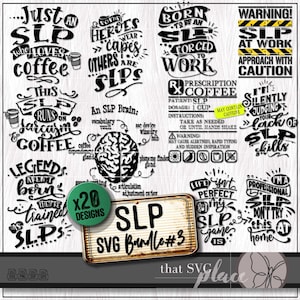 SLP SVG, logopedie SVG bundel 3, shirt Svg, logopedist Svg, logopedist waardering cadeau, logopedie taal patholoog Svg