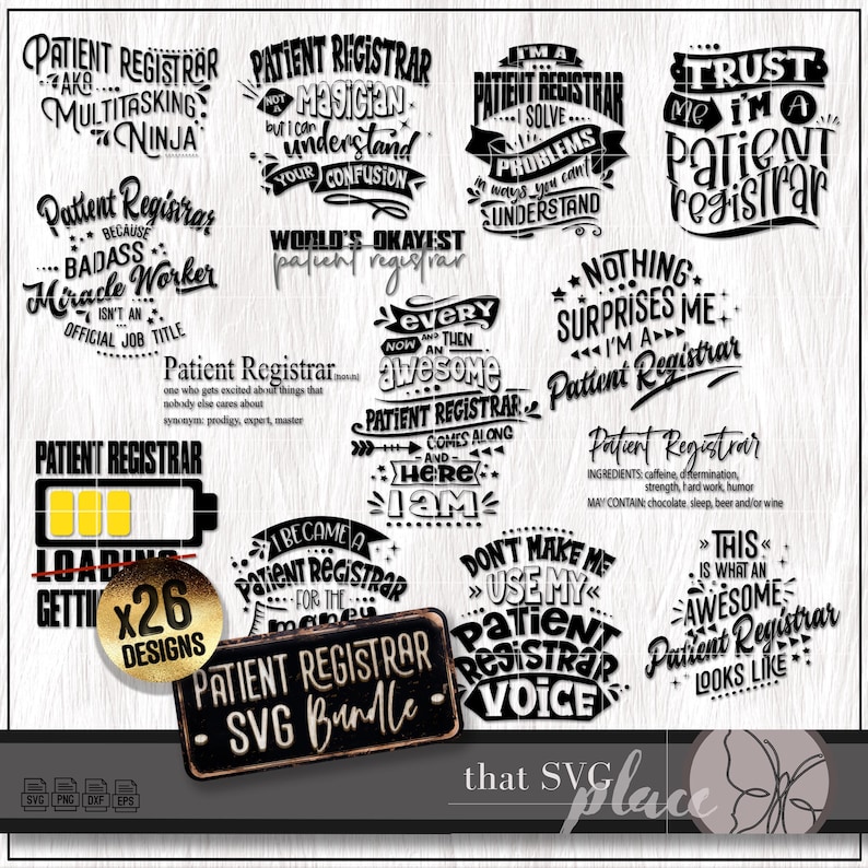 Patient Registration SVG, Registrar SVG PNG Bundle, Patient Register ...