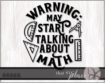 Math Teacher SVG, Math SVG, Teacher SVG Cricut Cutting File Silhouette ...