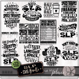 SLP SVG, logopedie SVG-bundel, logopedist spraakpatholoog Svg, logopedist waardering cadeau, logopedist spraakpatholoog Svg