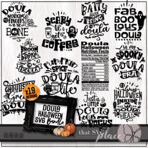 Doula SVG, Halloween PNG Bundle, Midwife Doula Shirt Svg Appreciation Gift, Nurse Art SVG, Medical Chilbirth Education Svg