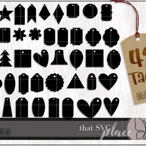 Etiqueta de equipaje SVG, Etiqueta de mochila SVG, Etiqueta de regalo SVG, Etiqueta de bolsa Svg, Silueta de archivo de corte Cricut, Descarga digital de Glowforge