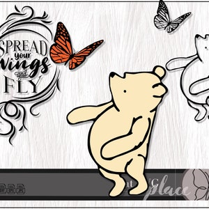 Classic Winnie The Pooh SVG, EPS, PNG, Cricut Silhouette Glowforge Cutting File, Digital Download