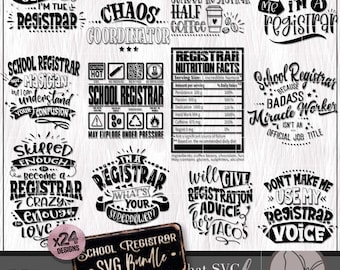 Schulleiter SVG PNG Bundle, lustige Schulangestellte SVG, Erzieher Wertschätzung Geschenk, Registrar Shirt Tumbler SVG, Cricut Cut Datei