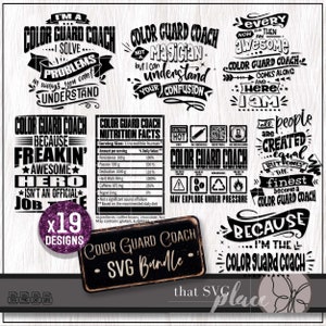 Color Guard Coach SVG, Color Guard SVG, Drum Corps SVG, Marching Band Svg, School Spirit Svg, Drill Team Svg, Cricut Cut File Download