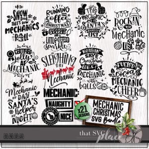 Mécanicien SVG, Bundle PNG de Noël, Svg de mécanicien diesel, cadeau d'appréciation, chemise de mécanicien Svg, Clipart taux horaire, étiquette nutritionnelle Svg