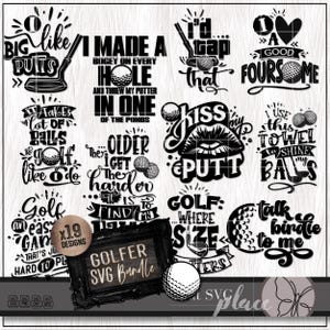 Golf SVG, Pacchetto SVG Golf, Maglietta da golf SVG, Golfista SVG, Pallina da golf SVG, Golf Dad SVG, File di taglio Cricut, File di incisione laser