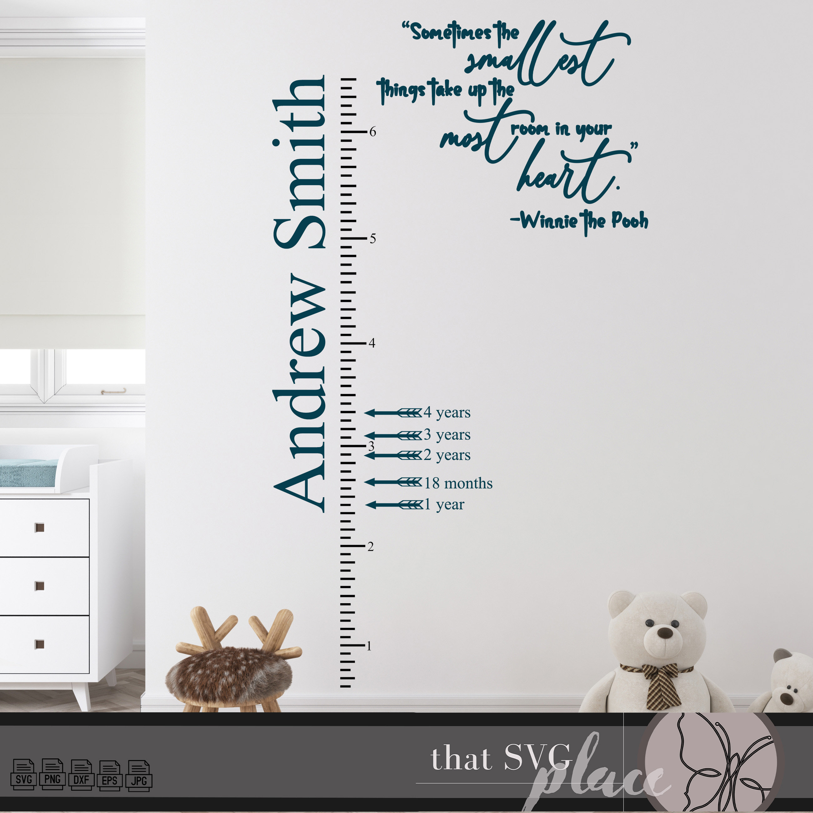 Growth Chart SVG Growth Chart Ruler Height Chart Cricut Etsy UK