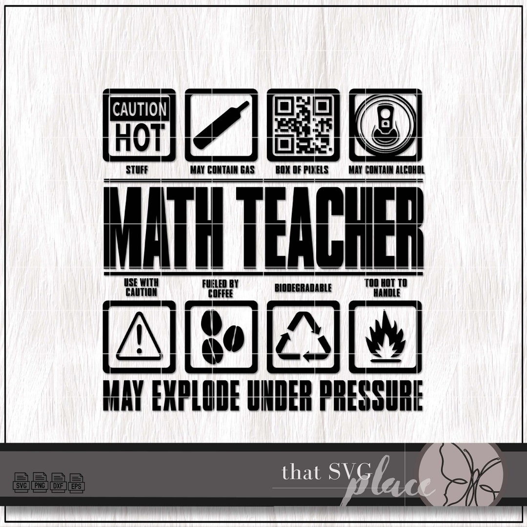 Math Teacher SVG, Shirt SVG PNG, Math Classroom Decor, Appreciation Svg ...